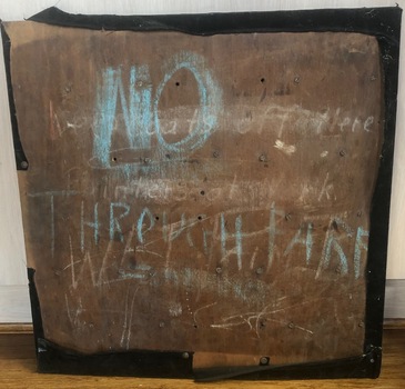 Rear of the display panel