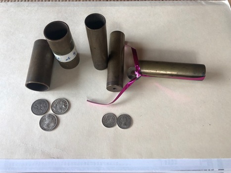 Brass coin holder - 3d and 6d