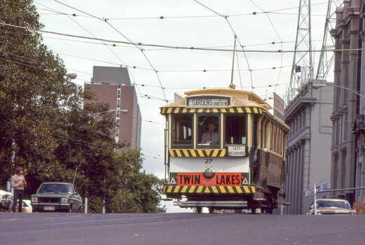 Digital Image of Museum tram 27 in Flinders St. 1982