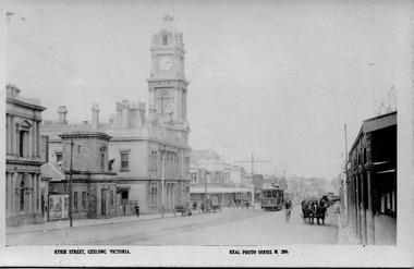 Digital image of Geelong tram No. 2 in Corio St, 1920.