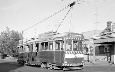 Digital image of Ballarat Tram 40 at Mt Pleasant terminus 1-12-1970