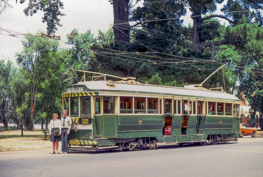 Digital Image of a Museum tram crew and tram No. 40 