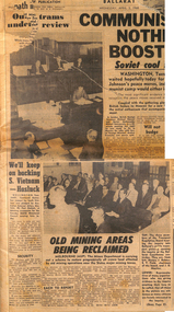Part of front page of Courier - Our trams under review - 3 April 1968