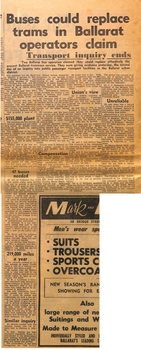 Part of second page of Courier - Our trams under review - 4 April 1968