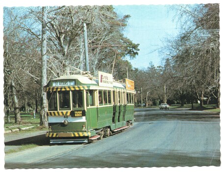 Ballarat tram 40 Wendouree Parade postcard