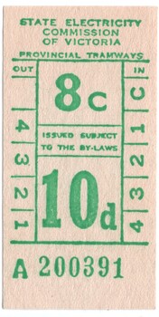 Tour Ticket - Yapper Tours - April 1989 - rear
