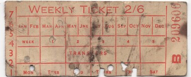 Ticket - SEC Ballarat Tramways Weekly