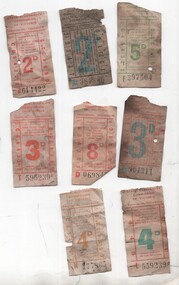 Tickets - recovered used SEC Tram tickets