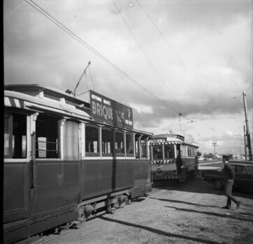 Trams 27 and 33 at Sebastopol terminus.