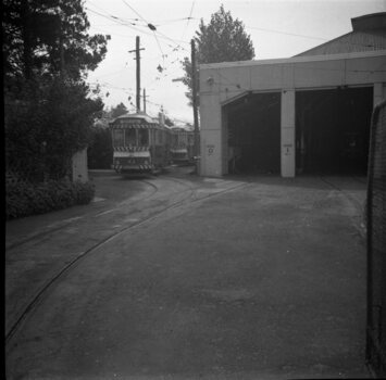 Tram 43 on "0" road at the SEC Ballarat Depot.