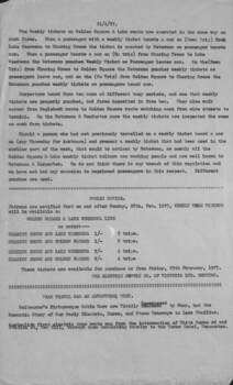 Copy of report regarding the use of Weekly tickets on Bendigo Tramways 1927