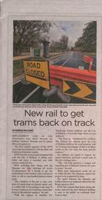 Newpaper - New rail to get trams back on track