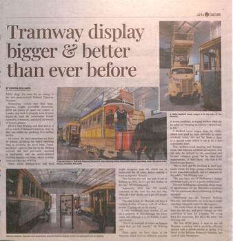 Newspaper - Tramway display bigger & better than ever before
