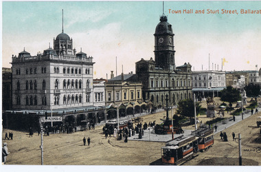 "Town Hall and Sturt St Ballarat",