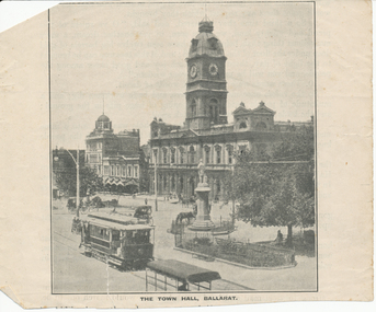 Illustration from a magazine of ESCo tram in Sturt St
