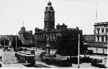 Reproduction Postcard - City Hall Sturt St Ballarat c1910