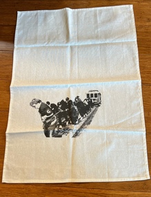 Tea Towell - image of BTM Tram Pull event