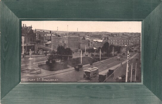 Postcard -Sturt St Ballarat looking east