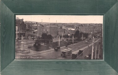 Postcard -Sturt St Ballarat looking east