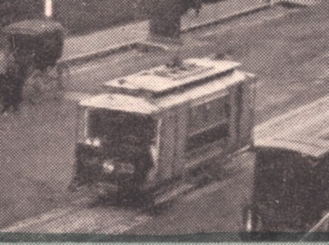 Detail of the tramcar 