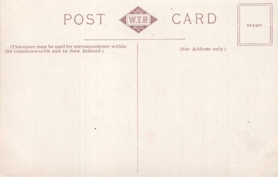 Postcard - looking west along Sturt St at Armstrong St - rear