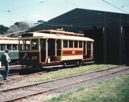 Colour print of Kodak paper - Ballarat - BTPS Depot - tram 26