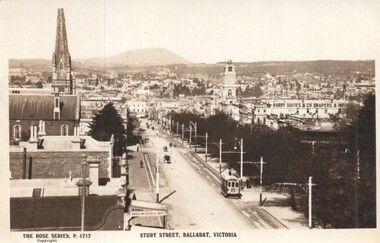 Postcard - Sturt Street Ballarat, Victoria