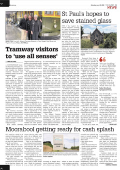Newspaper - digital image - The Courier 25-6-2022 - Tramways visitors to 'use all senses'