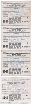 Set of 4 Scholar's Monthly ticket - Ballarat