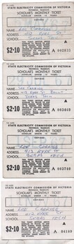 Set of 4 Scholar's Monthly ticket - Ballarat