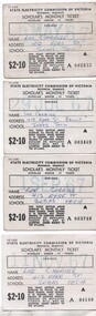 Set of 4 Scholar's Monthly ticket - Ballarat