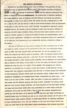 Manuscript - The Tramways of Ballarat