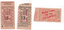 Tickets used for the last day of Bendigo tramways 16-4-1972