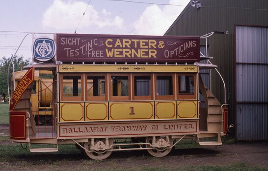 Horse Tram 1 at the BTM Depot - 18-11-2000