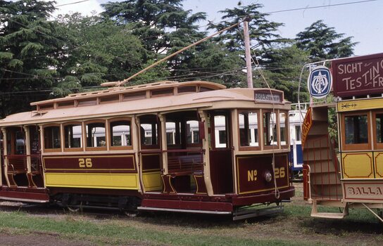 Tram 26 at BTM Depot 18-11-2000