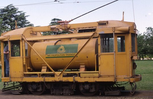 Scrubber tram No. 8 prior to repainting.