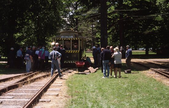 Tram 18 off the road - derailed on access track