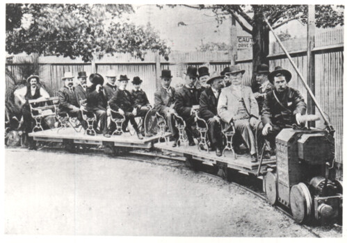 Narrow gauge demonstration electric railway Bendigo 1901