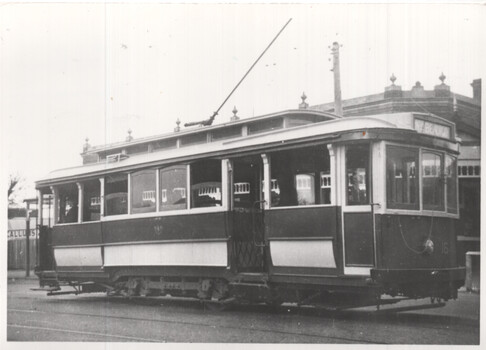 Bendigo 16 after conversion to a one man tram.