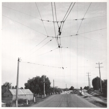 North Bendigo terminus over head wiring