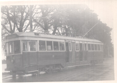 Photograph - Ballarat 37 leaving the depot.