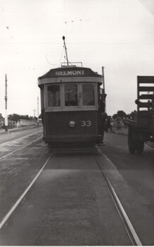 Black and white photograph of Geelong No. 33