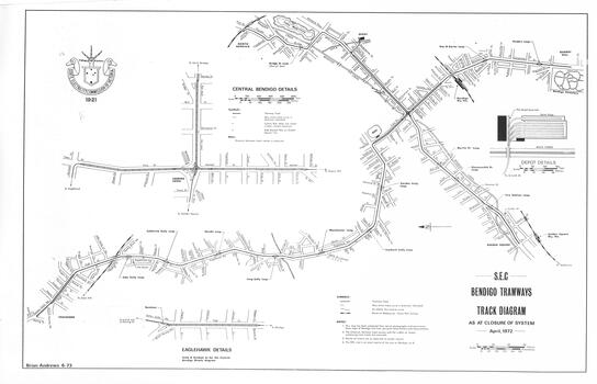 "By Birney to Golden Square" - foldout map