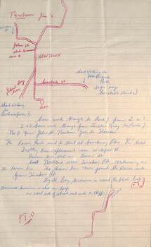 Handwritten letter from Alwyn Marshall Toolamba to Wal Jack re Wellington NZ tramways - sheet 2 of 4