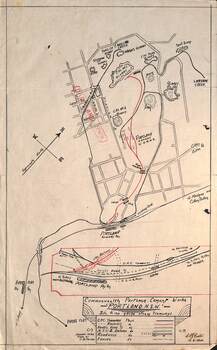 Drawing by C Roy G Field of Commonwealth Portland Cement Works NSW to Wal Jack