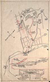 Drawing by C Roy G Field of Commonwealth Portland Cement Works NSW to Wal Jack
