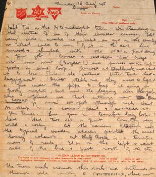 Letter Wal Larsen to Wal Jack - 1945 - sheet 1