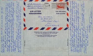 Letter from from C B Hewett of Texas to Wal Jack - p1