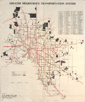 Pamphlet - Real Estate - Tram Extensions Authorised - map
