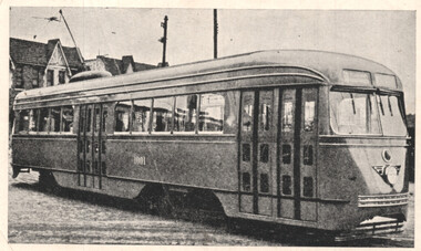 Illustration of Brooklyn & Queens No. 1001 - the first production PCC Car